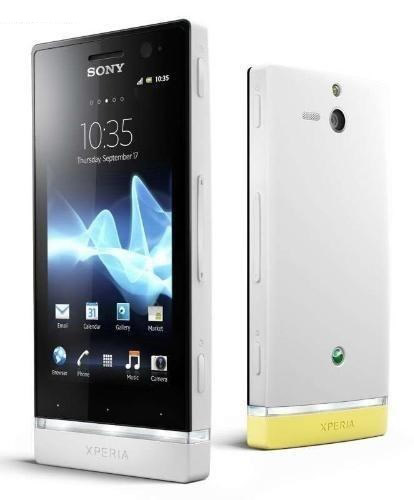 Movil Sony Xperia U St25i Blanco Amarillo